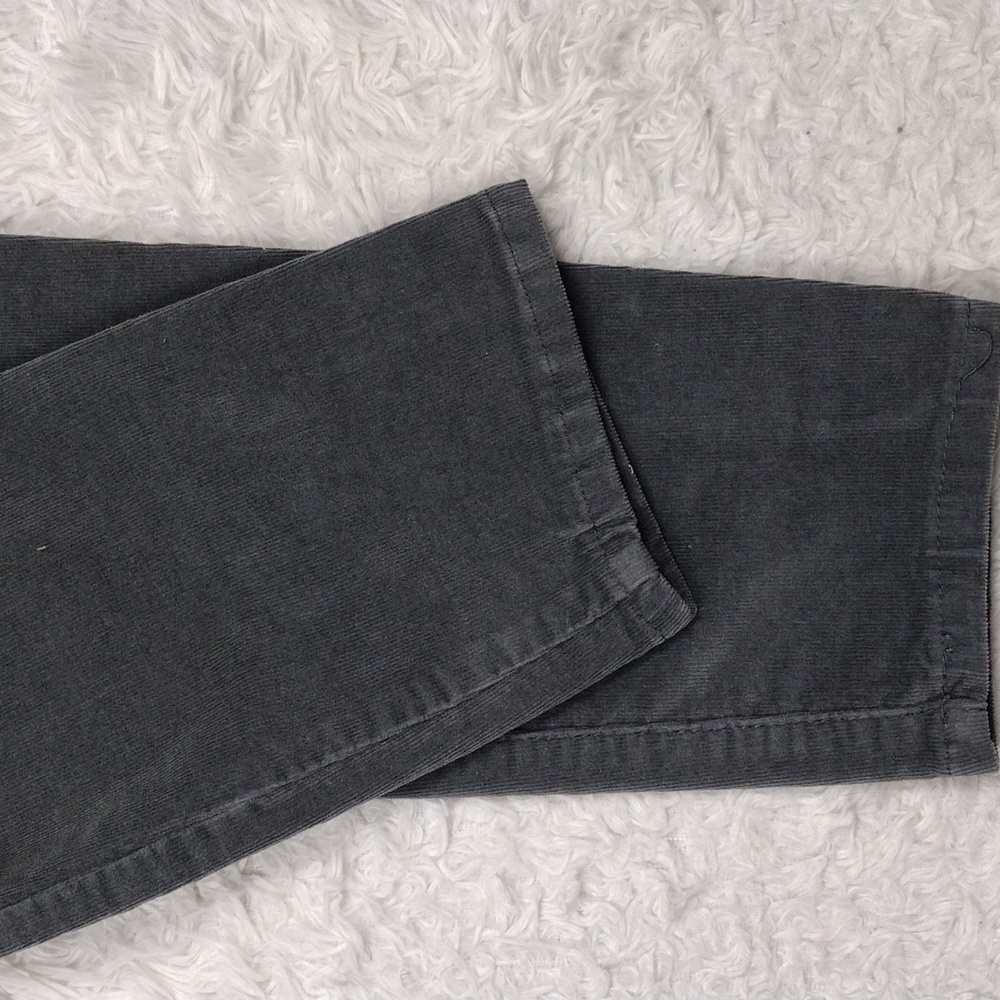 Seven7 Gray Velvet Five Pocket Zipper Front  Ultra High Rise Skinny Leg Pant - Picture 14 of 15